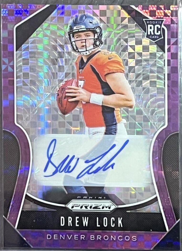 Drew Lock [Autograph Purple Power Prizm] #304