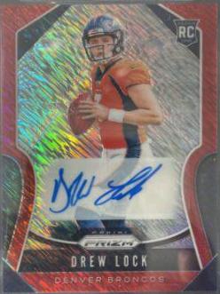 Drew Lock [Autograph Red Shimmer Prizm] #304