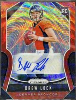 Drew Lock [Autograph Red Wave Prizm] #304