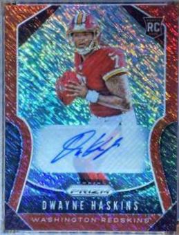Dwayne Haskins [Autograph Red Shimmer Prizm] #303