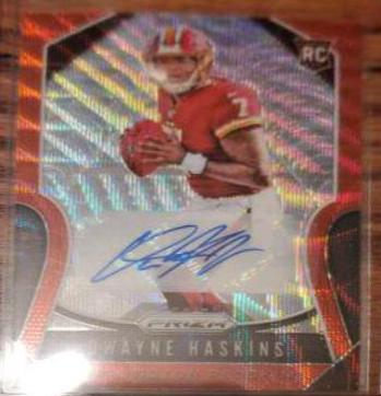Dwayne Haskins [Autograph Red Wave Prizm] #303