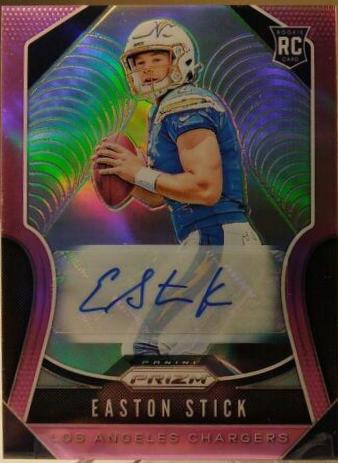 Easton Stick [Autograph Pink Prizm] #307
