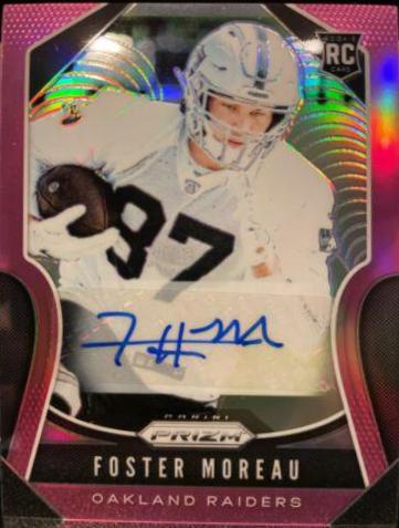 Foster Moreau [Autograph Pink Prizm] #372