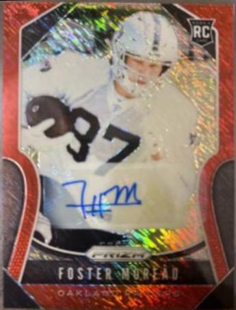 Foster Moreau [Autograph Red Shimmer Prizm] #372