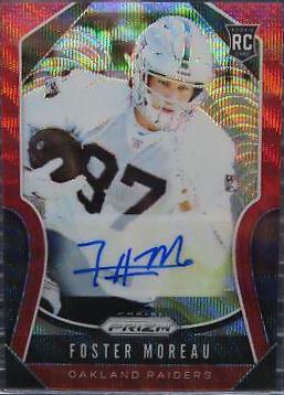 Foster Moreau [Autograph Red Wave Prizm] #372