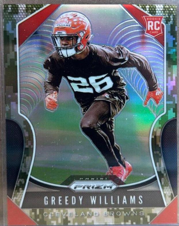 Greedy Williams [Autograph Camo Prizm] #315