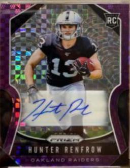 Hunter Renfrow [Autograph Purple Power Prizm] #357