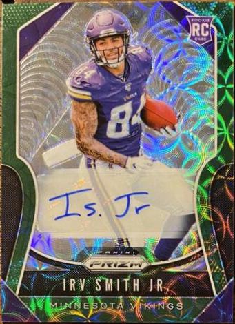Irv Smith Jr. [Autograph Green Scope Prizm] #366