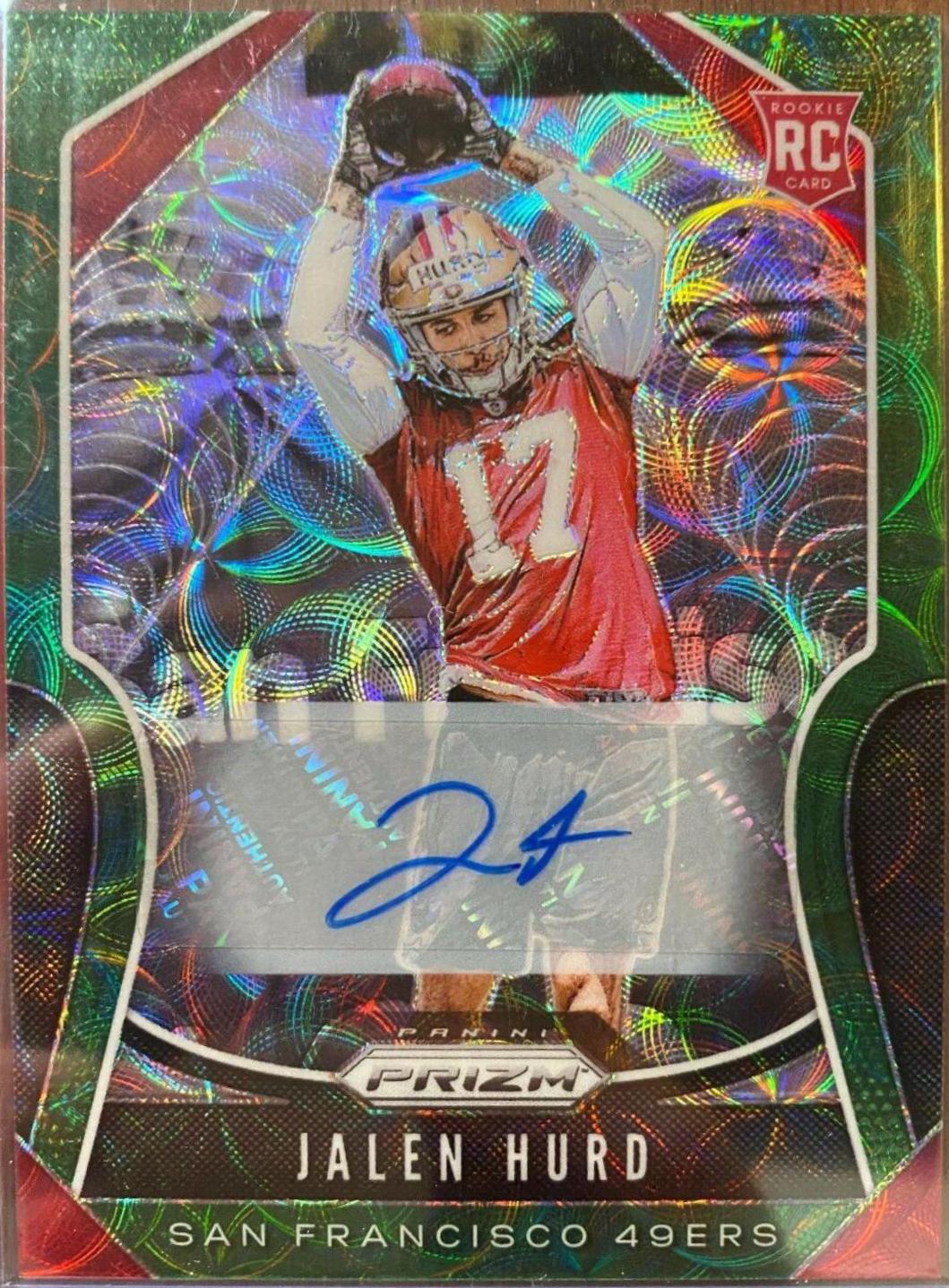 Jalen Hurd [Autograph Green Scope Prizm] #361