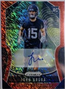 John Ursua [Autograph Red Shimmer Prizm] #395