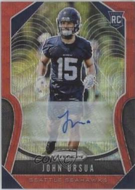 John Ursua [Autograph Red Wave Prizm] #395