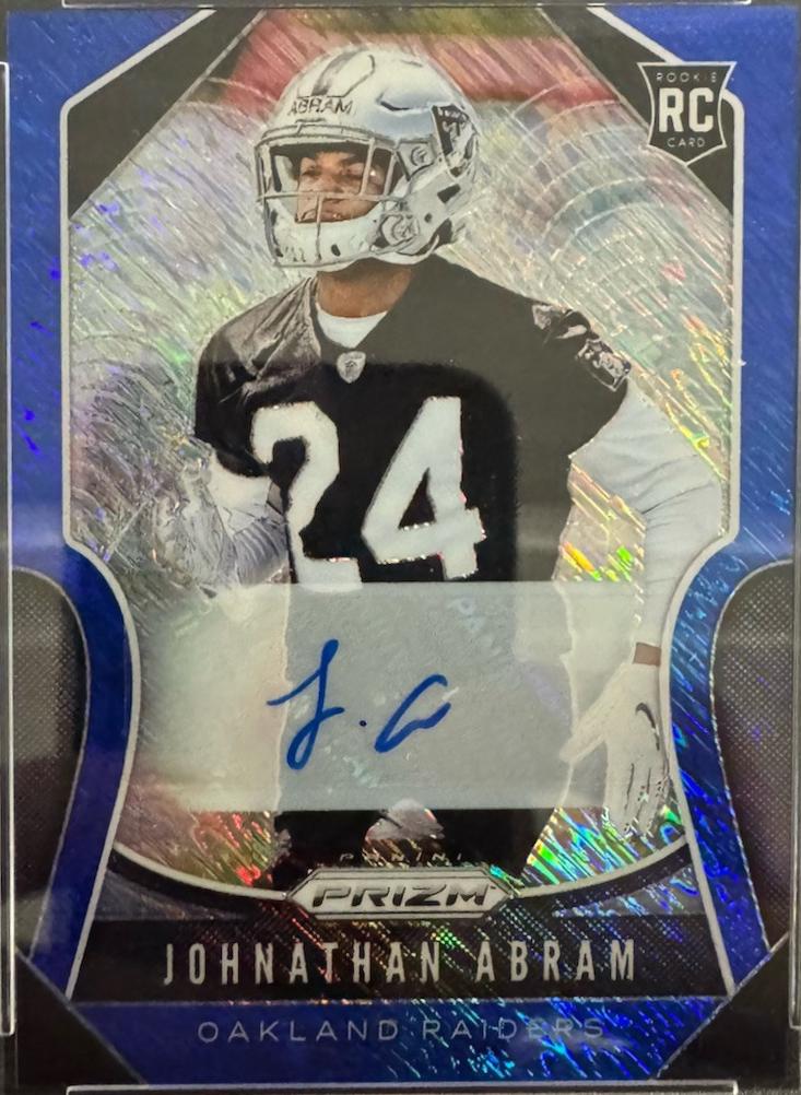 Johnathan Abram [Autograph Blue Shimmer Prizm] #319