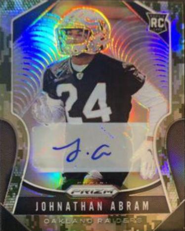 Johnathan Abram [Autograph Camo Prizm] #319