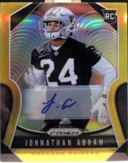 Johnathan Abram [Autograph Gold Prizm] #319