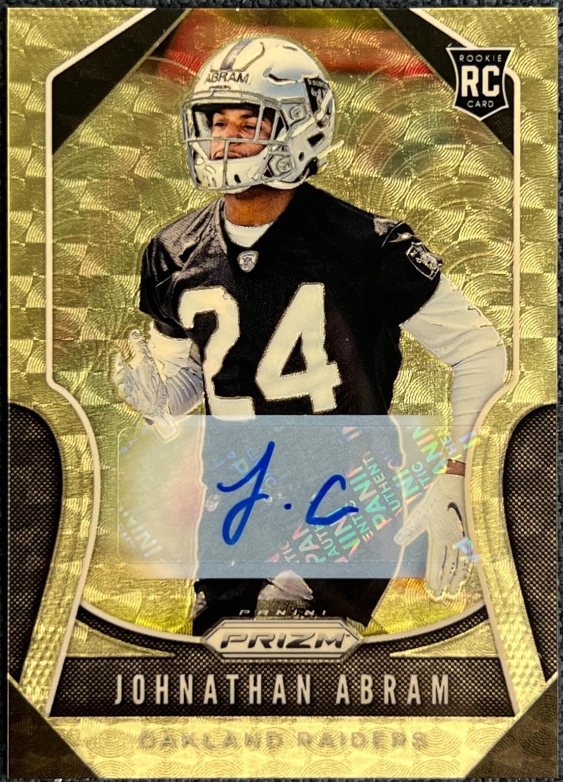 Johnathan Abram [Autograph Gold Vinyl Prizm] #319