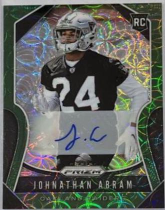 Johnathan Abram [Autograph Green Scope Prizm] #319