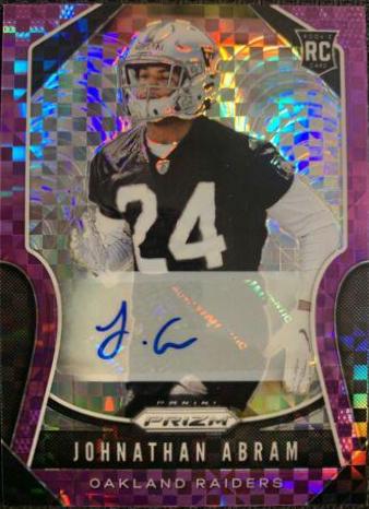 Johnathan Abram [Autograph Purple Power Prizm] #319