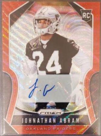 Johnathan Abram [Autograph Red Shimmer Prizm] #319