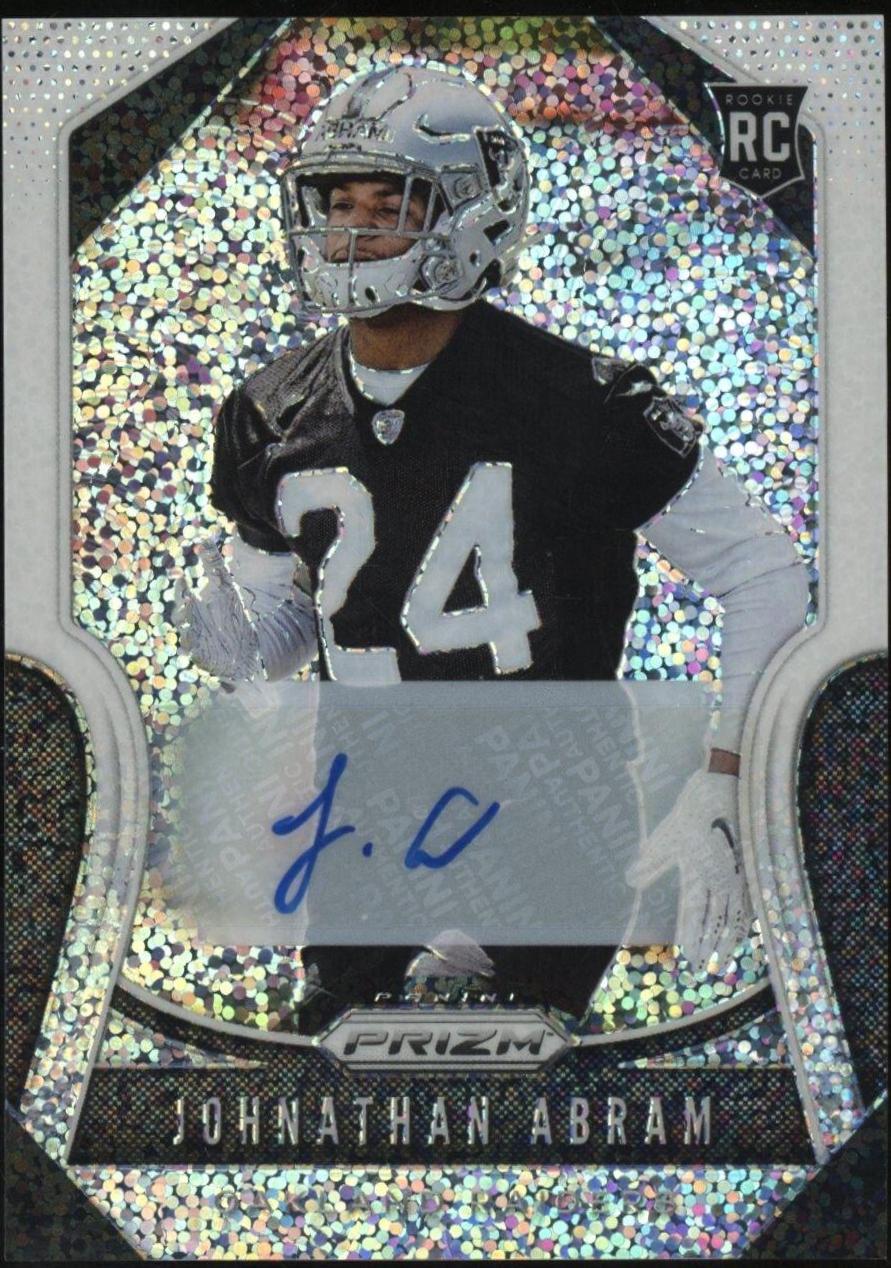Johnathan Abram [Autograph White Sparkle Prizm] #319