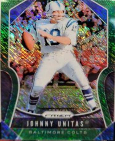 Johnny Unitas [Green Shimmer] #150