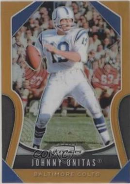 Johnny Unitas [Orange Prizm] #150