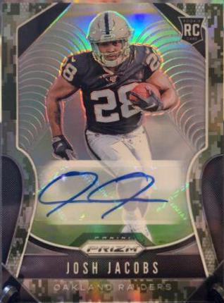 Josh Jacobs [Autograph Camo Prizm] #323