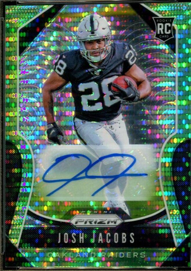 Josh Jacobs [Autograph Neon Green Prizm] #323