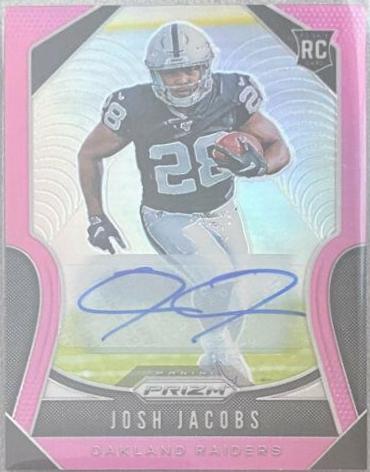 Josh Jacobs [Autograph Pink Prizm] #323
