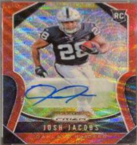 Josh Jacobs [Autograph Red Wave Prizm] #323