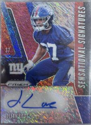 Julian Love [Autograph Red Shimmer Prizm] #320