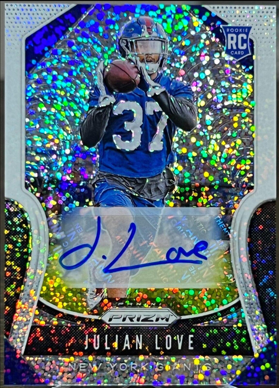 Julian Love [Autograph White Sparkle Prizm] #320