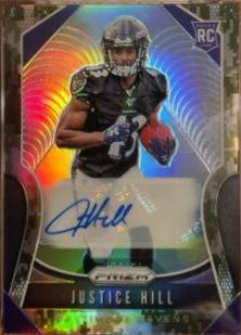 Justice Hill [Autograph Camo Prizm] #328