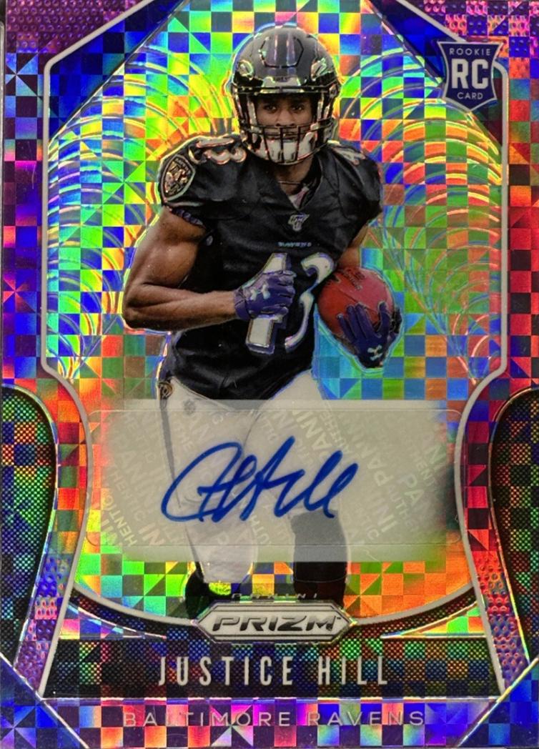 Justice Hill [Autograph Purple Power Prizm] #328