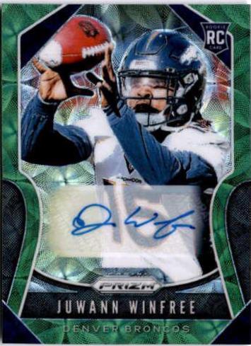 Juwann Winfree [Autograph Green Scope Prizm] #387
