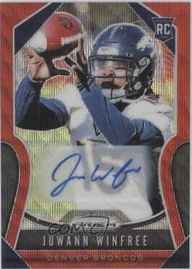 Juwann Winfree [Autograph Red Wave Prizm] #387