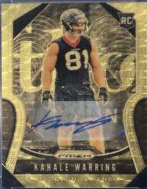 Kahale Warring [Autograph Gold Vinyl Prizm] #394