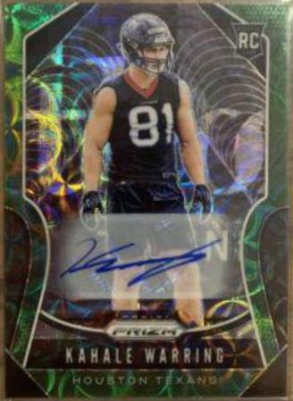 Kahale Warring [Autograph Green Scope Prizm] #394