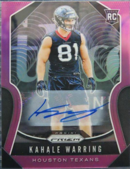 Kahale Warring [Autograph Pink Prizm] #394