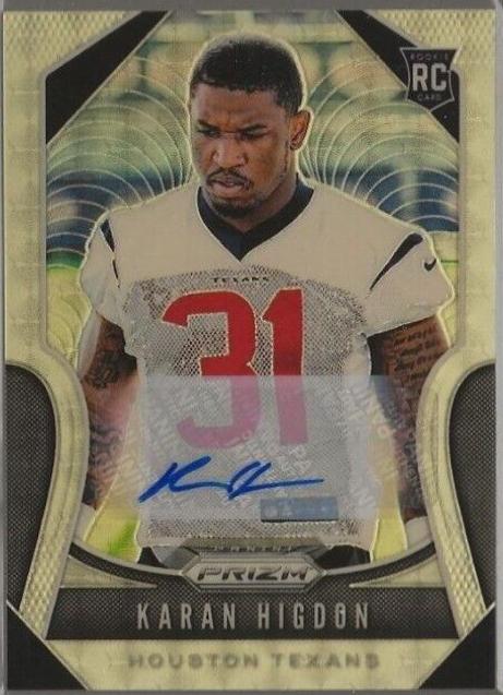 Karan Higdon [Autograph Gold Vinyl Prizm] #333