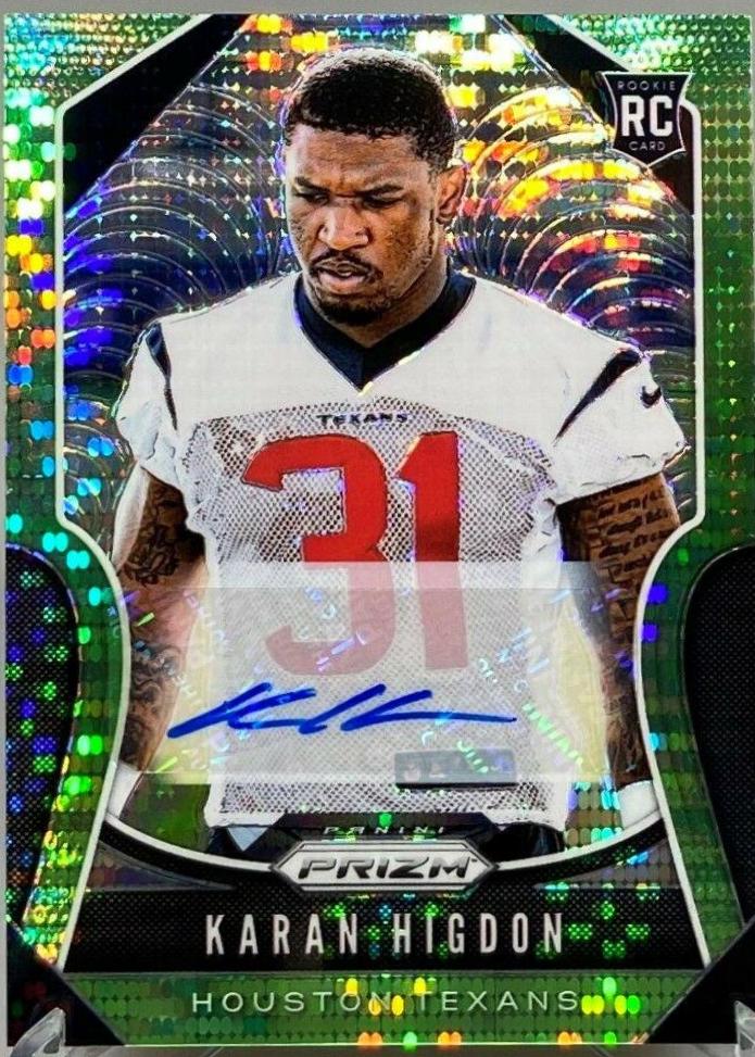 Karan Higdon [Autograph Neon Green Prizm] #333
