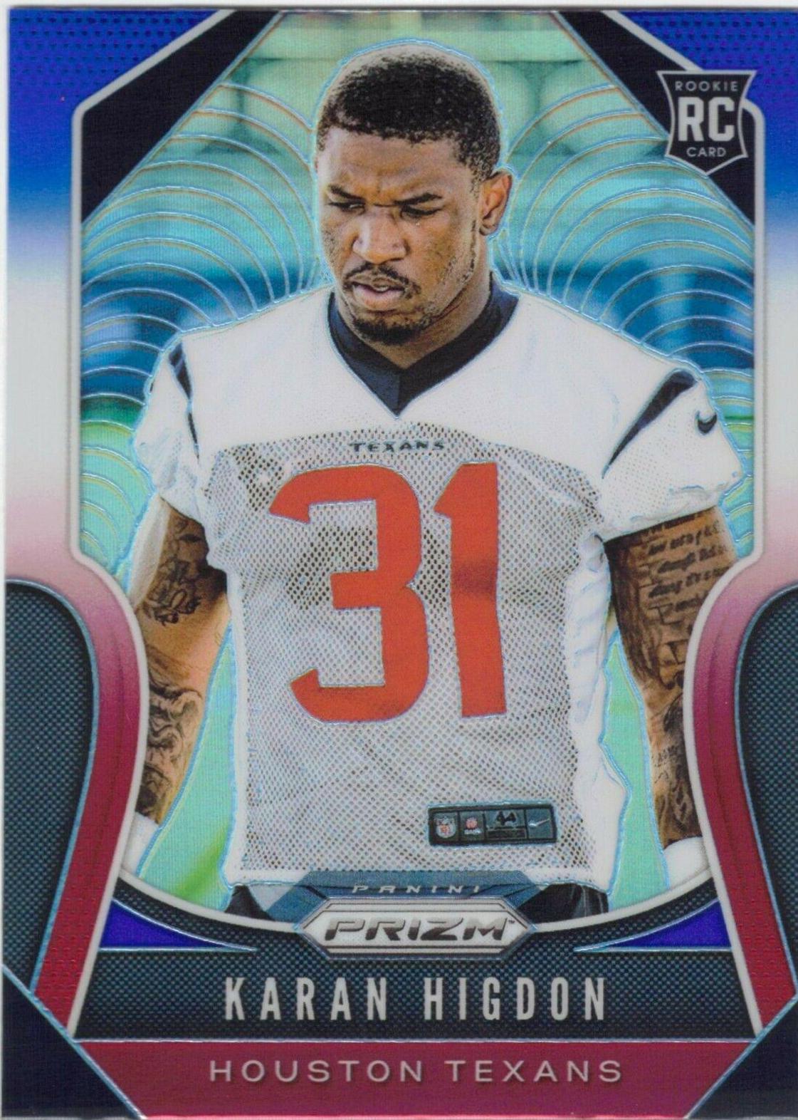 Karan Higdon [Red, White, Blue Prizm] #333