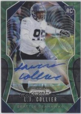 L. J. Collier [Autograph Green Scope Prizm] #380