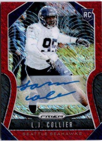 L. J. Collier [Autograph Red Shimmer Prizm] #380
