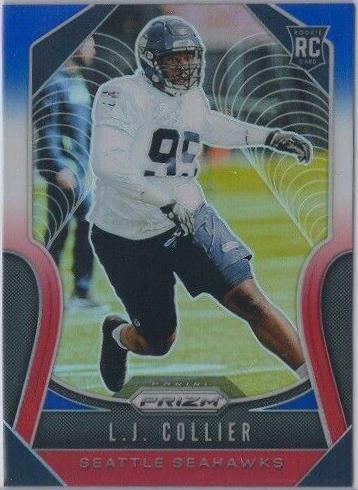 L.J. Collier [Red, White, Blue Prizm] #380