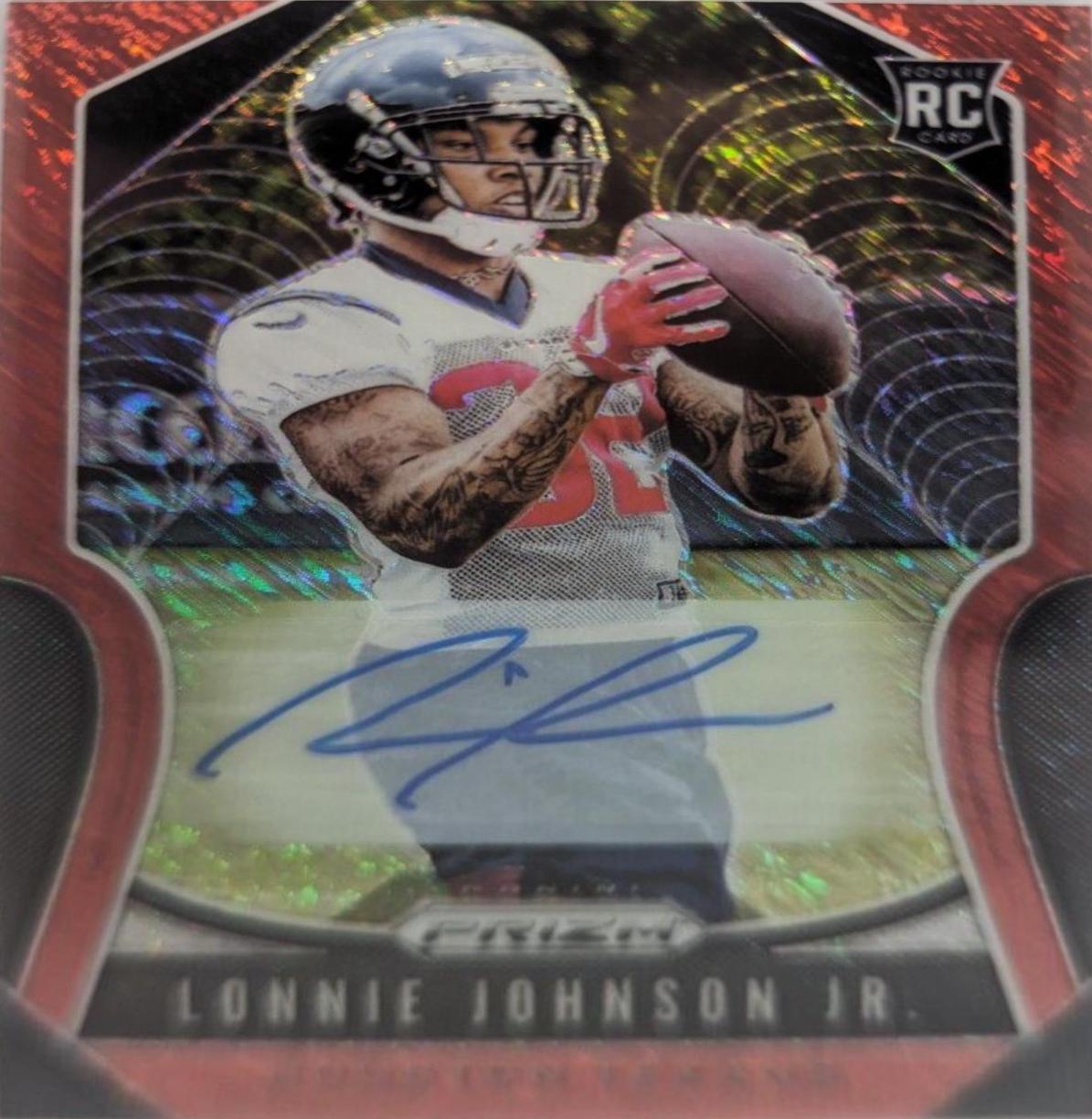 Lonnie Johnson Jr. [Autograph Red Shimmer Prizm] #396