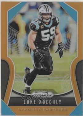 Luke Kuechly [Orange Prizm] #181