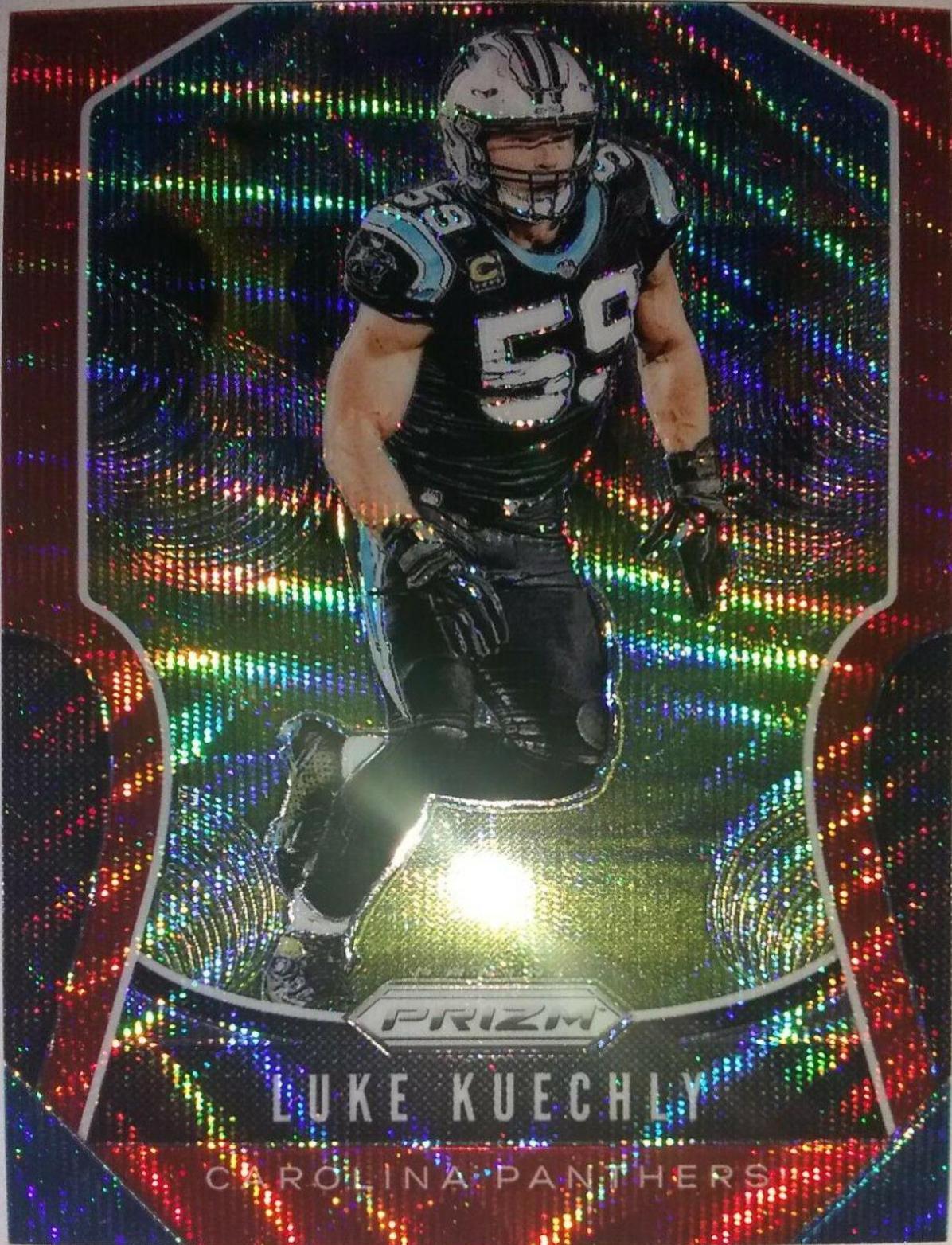 Luke Kuechly [Red Wave Prizm] #181
