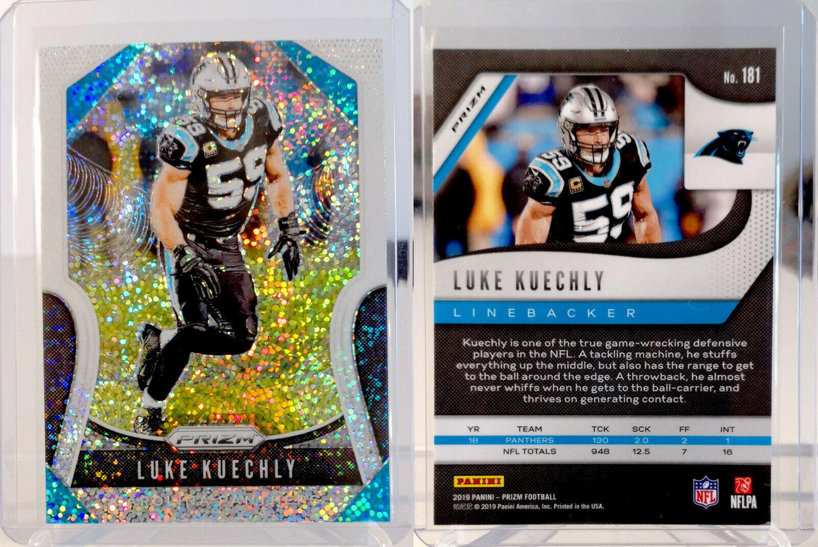 Luke Kuechly [White Sparkle Prizm] #181