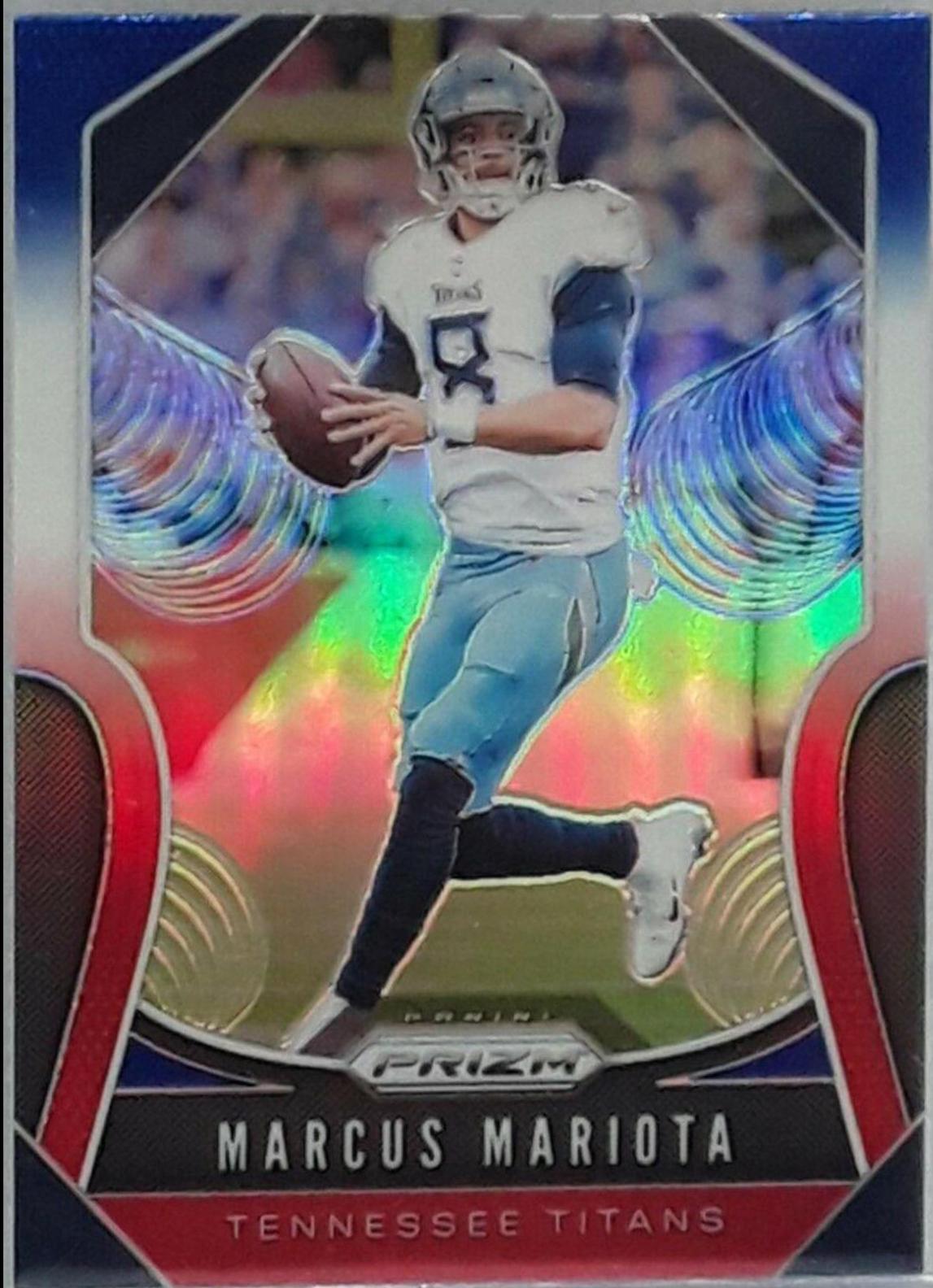 Marcus Mariota [Red, White, Blue Prizm] #163