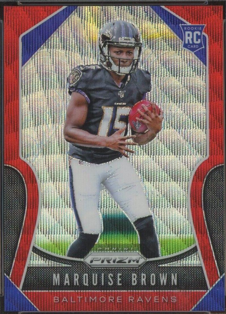 Marquise Brown [Autograph Red Wave Prizm] #341